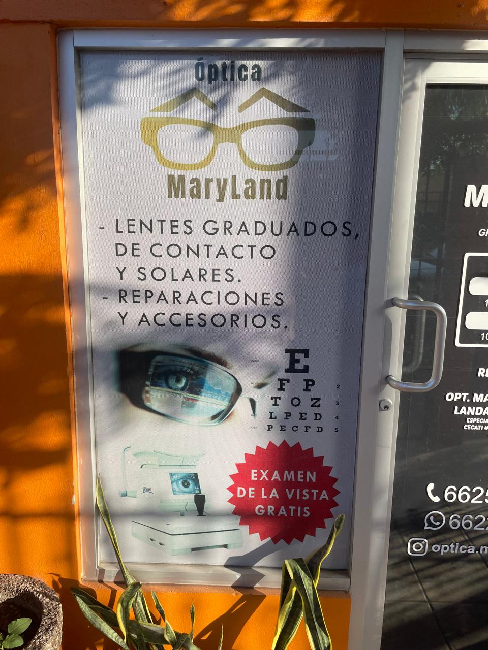 Fachada de Optica Maryland
