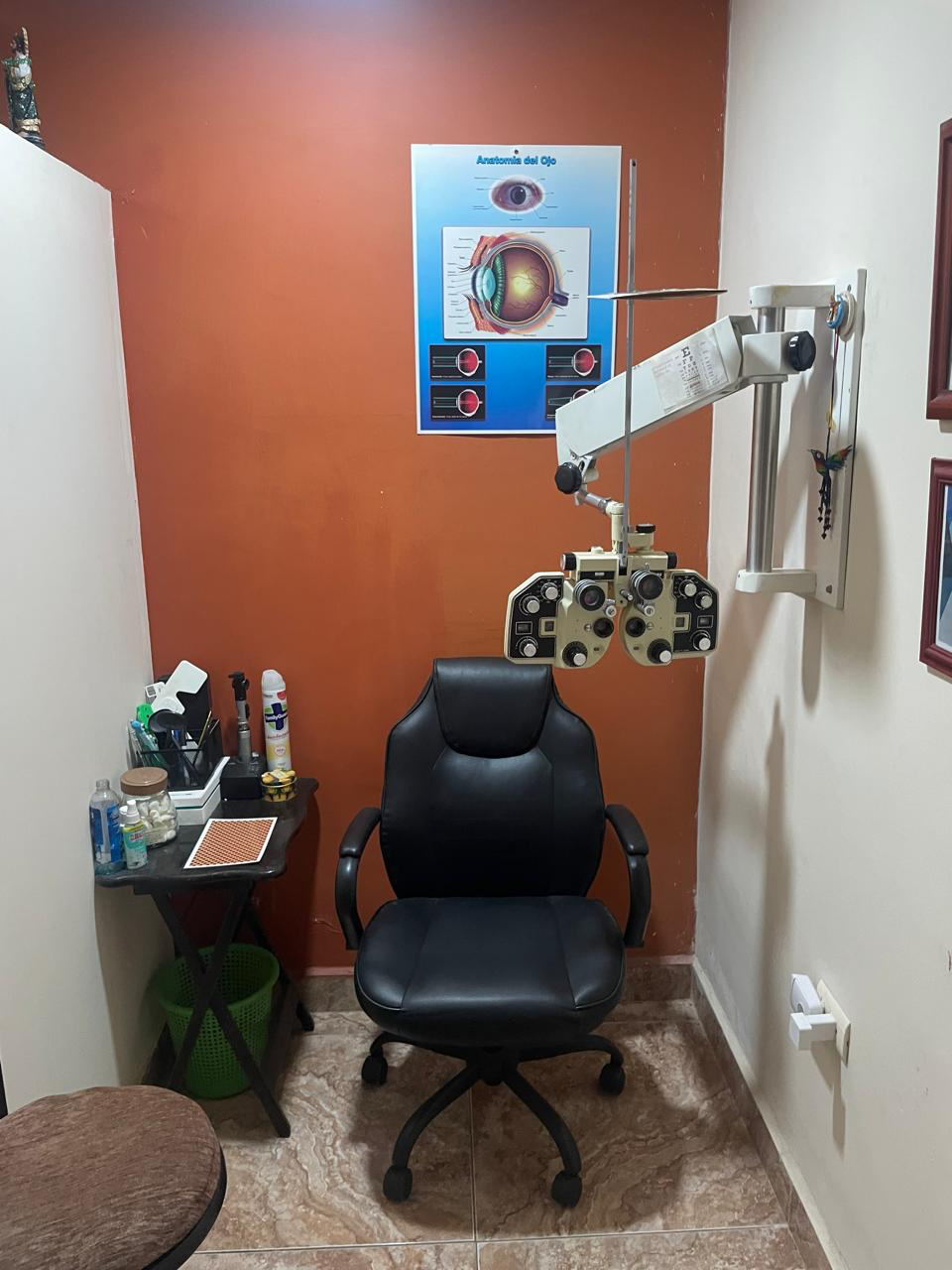 Área de examen visual en Optica Maryland
